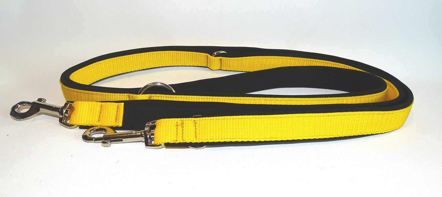 Softshell Leine schwarz / gelb