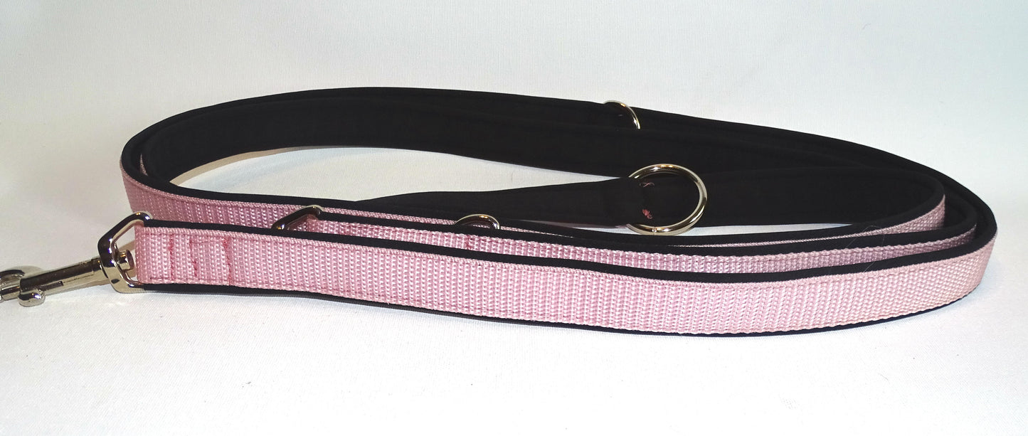 Softshell Leine schwarz / rosa