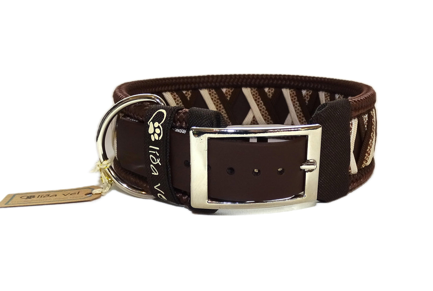 Funny Biothane Halsband Braun verstellbar