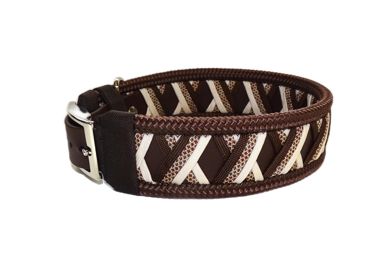 Funny Biothane Halsband Braun verstellbar