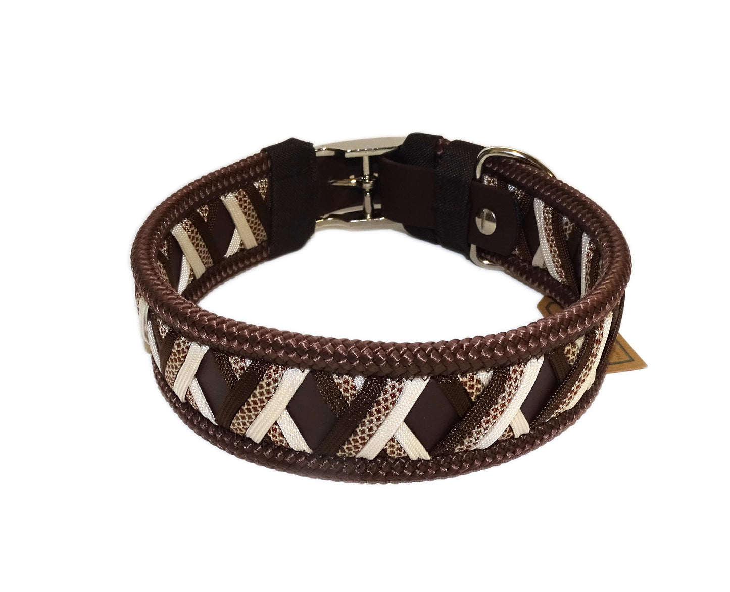 Funny Biothane Halsband Braun verstellbar