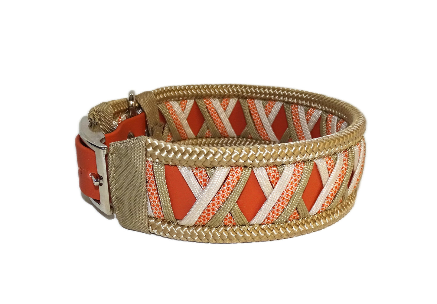 Funny Biothane Halsband Terrakotta verstellbar