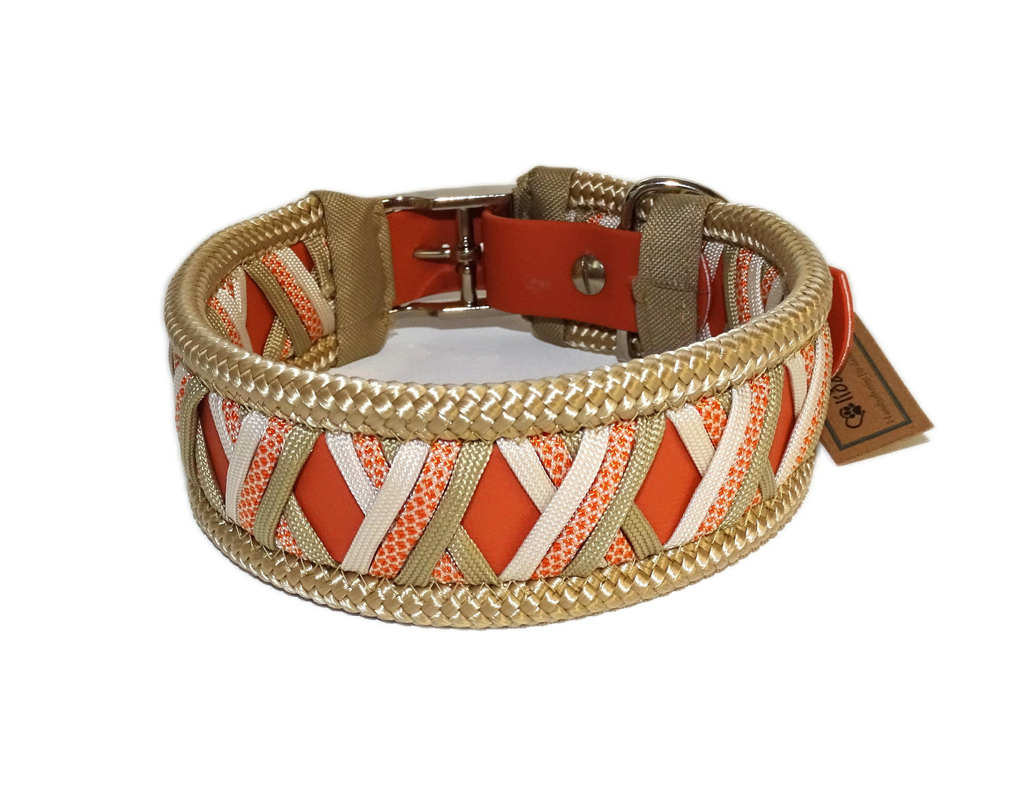 Funny Biothane Halsband Terrakotta verstellbar
