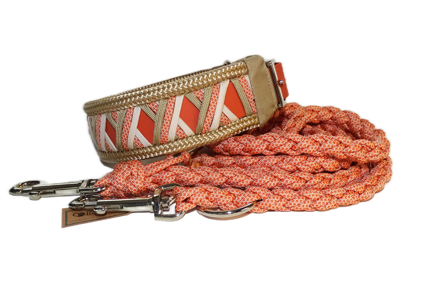Funny Biothane Halsband Terrakotta verstellbar
