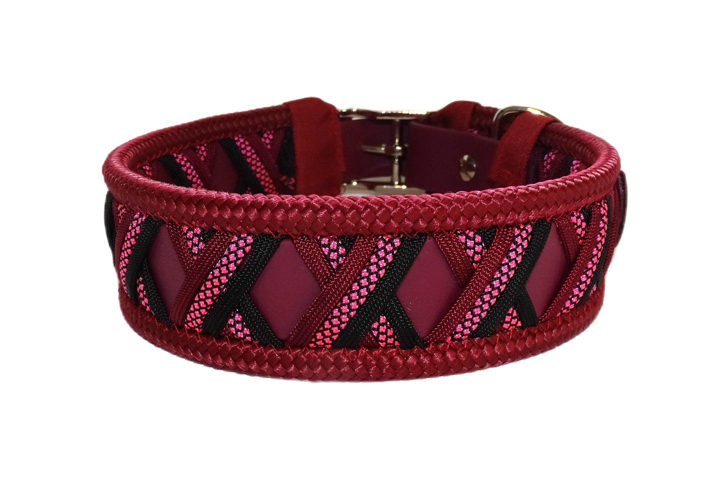 Funny Biothane Halsband Bordeaux verstellbar
