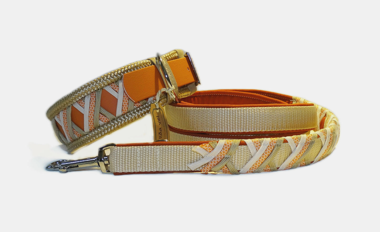 Funny Biothane Halsband Terrakotta verstellbar