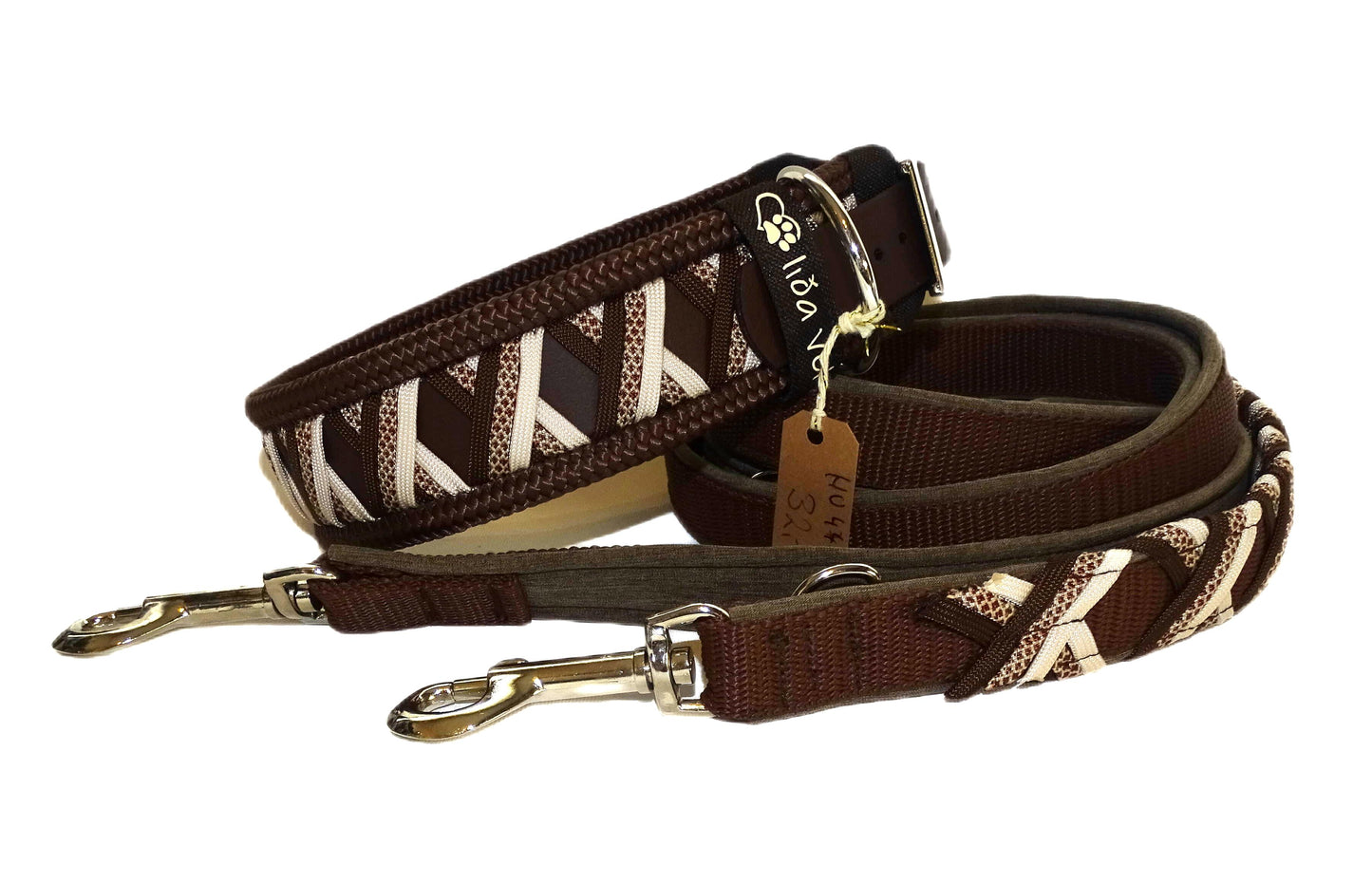 Funny Biothane Halsband Braun verstellbar