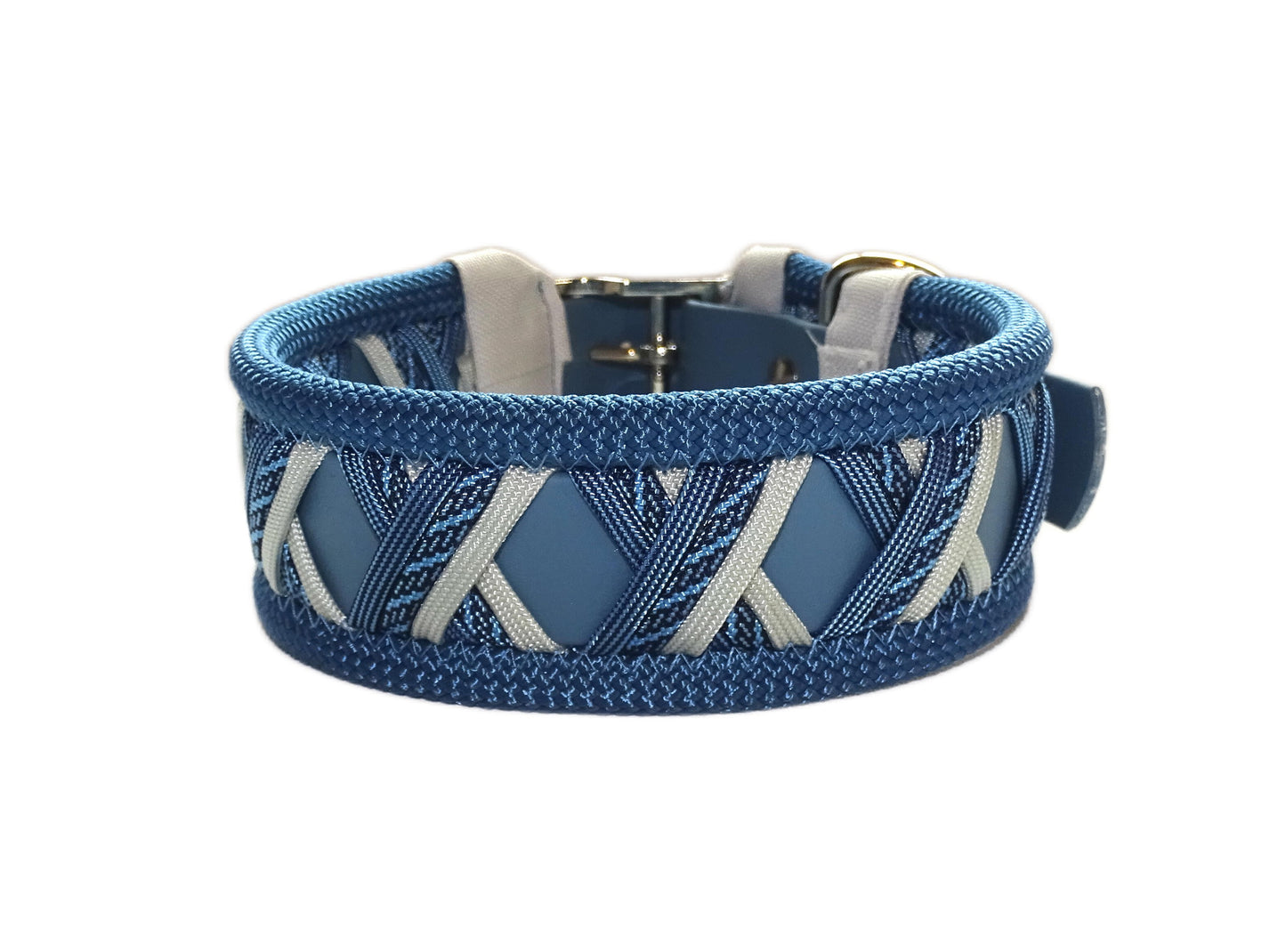 Funny Biothane Halsband Blau verstellbar