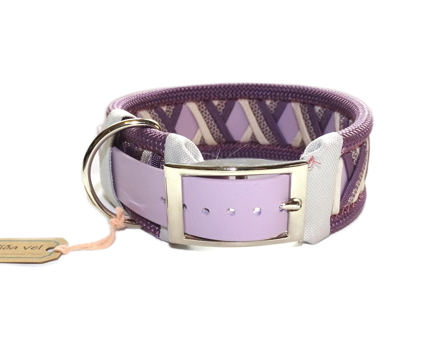 Funny Biothane Halsband Mauve verstellbar