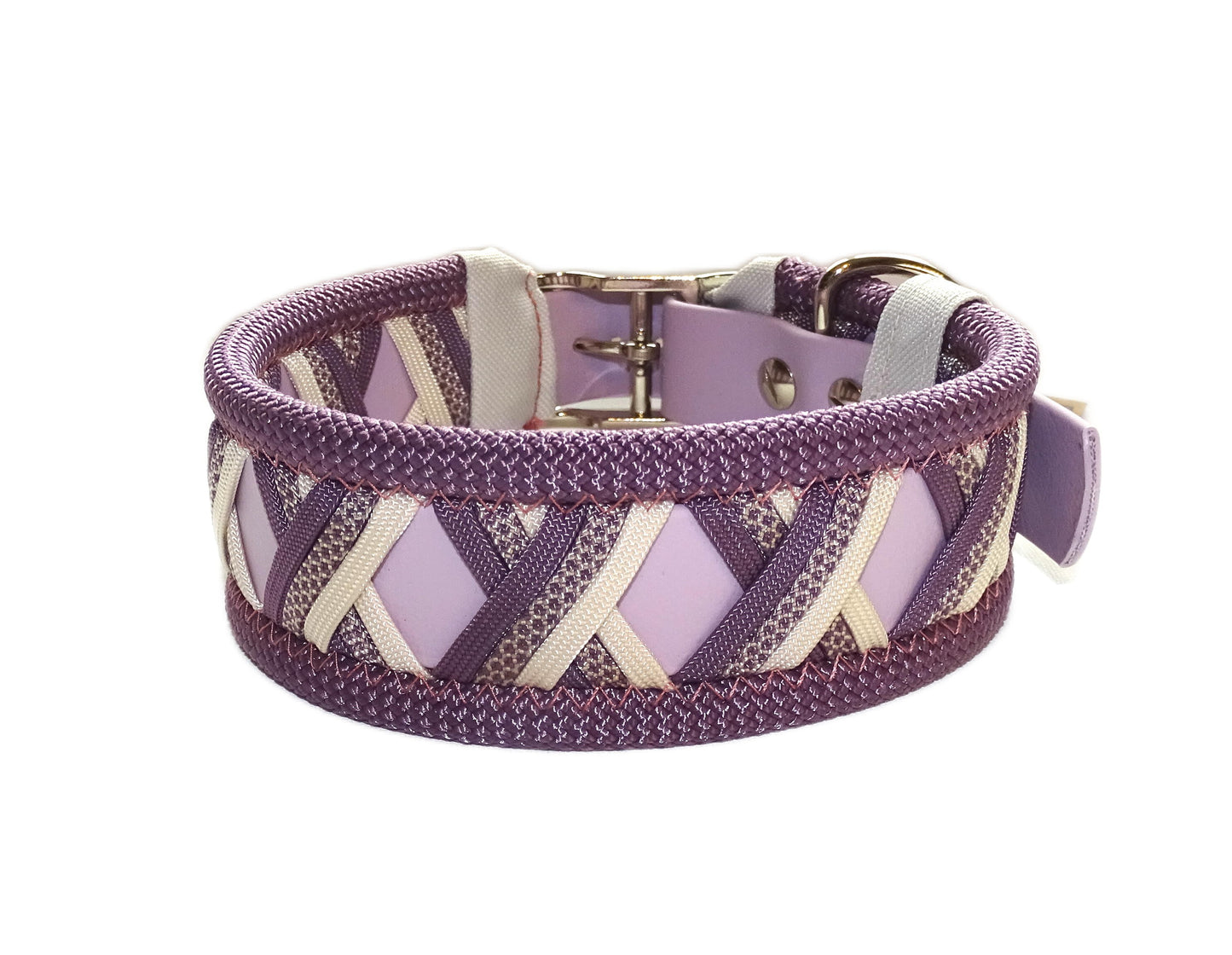 Funny Biothane Halsband Mauve verstellbar