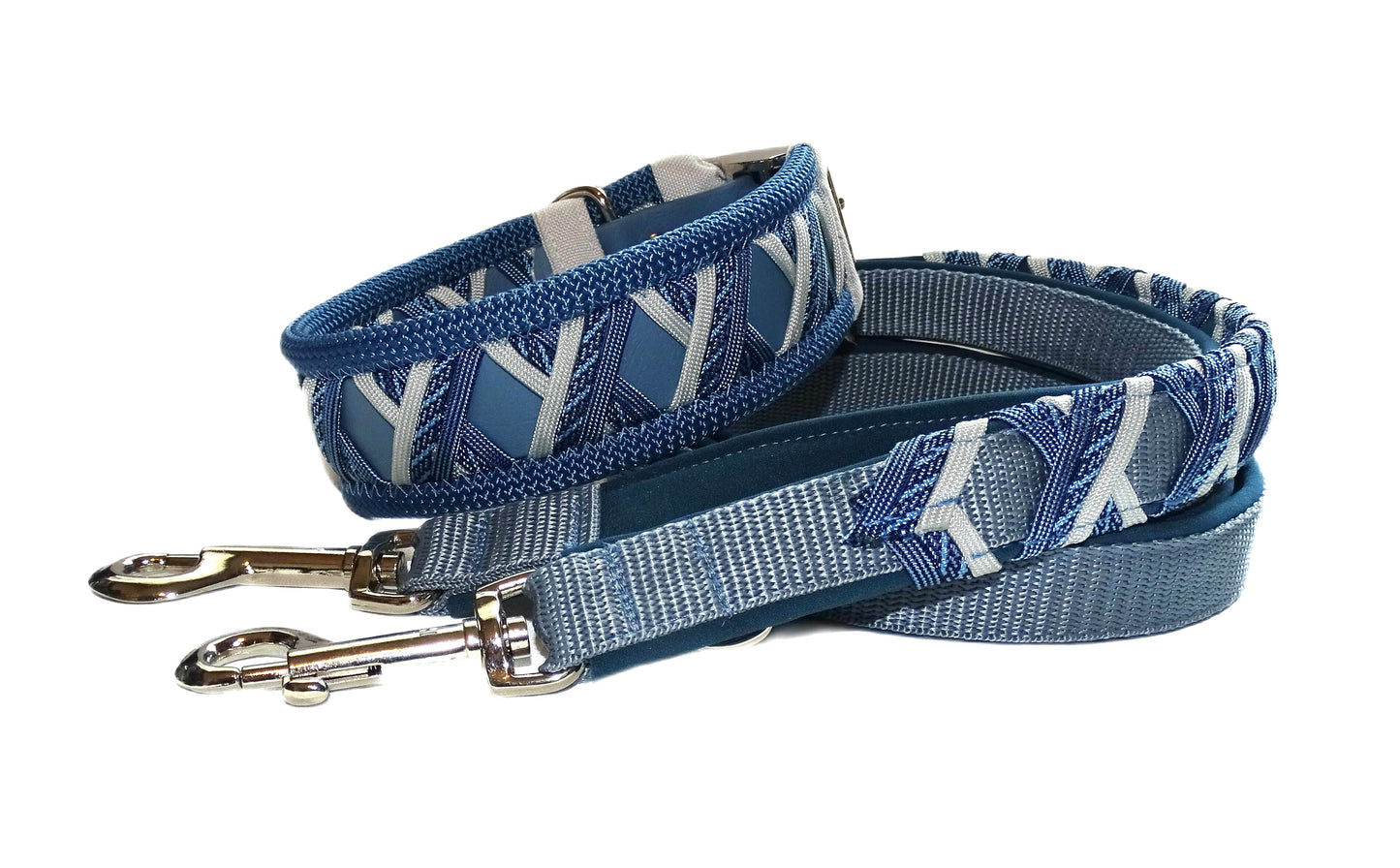 Funny Biothane Halsband Blau verstellbar