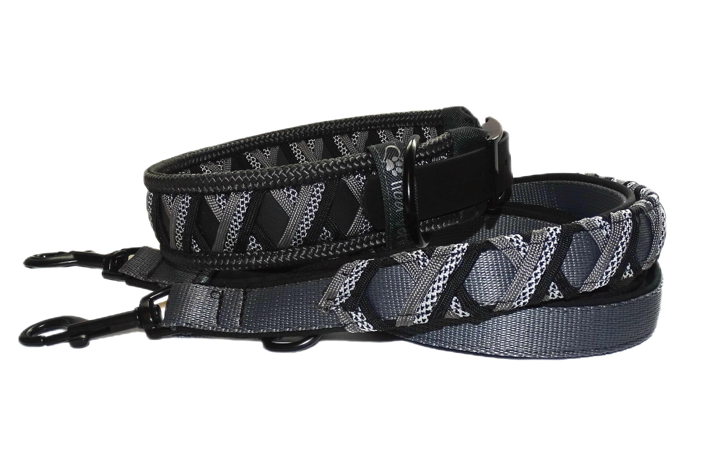 Funny Biothane Halsband Schwarz verstellbar