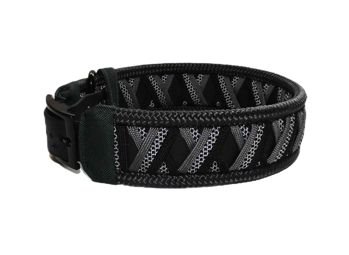 Funny Biothane Halsband Schwarz verstellbar