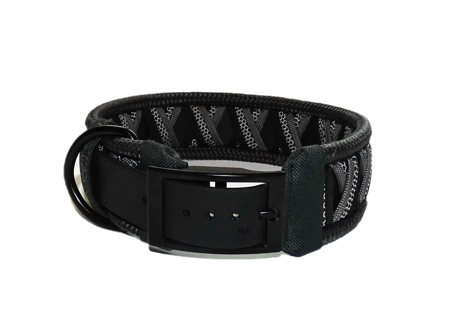 Funny Biothane Halsband Schwarz verstellbar