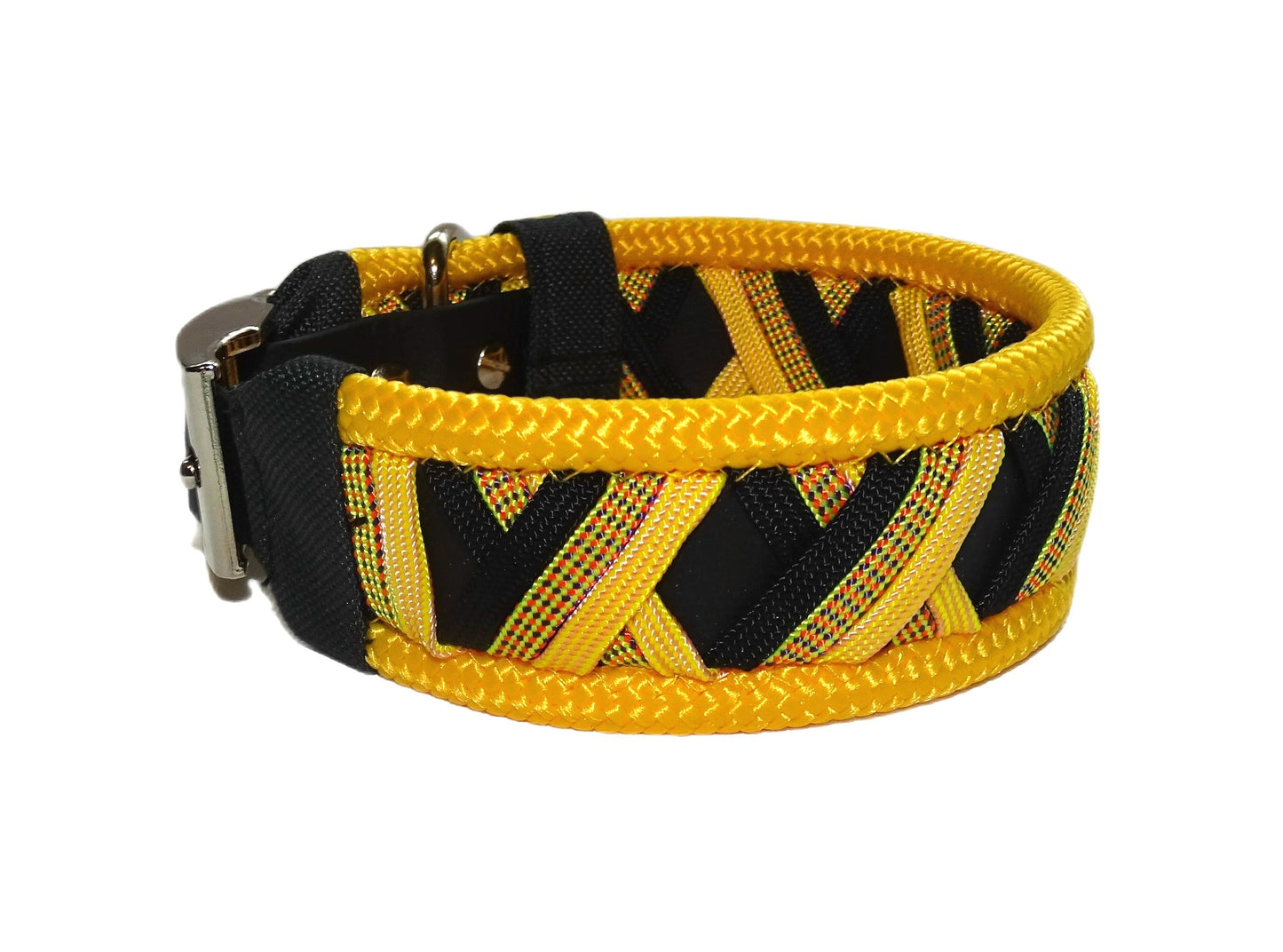 Funny Biothane Halsband Gelb verstellbar