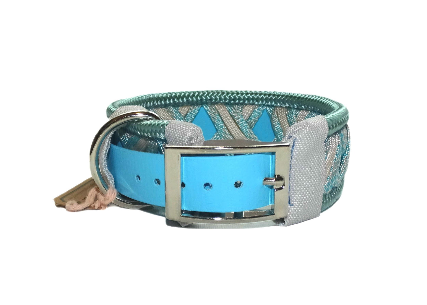 Funny Biothane Halsband Blau verstellbar