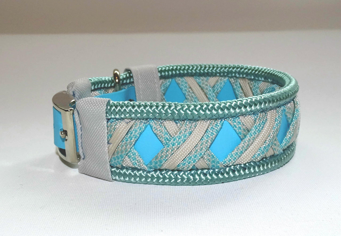 Funny Biothane Halsband Blau verstellbar