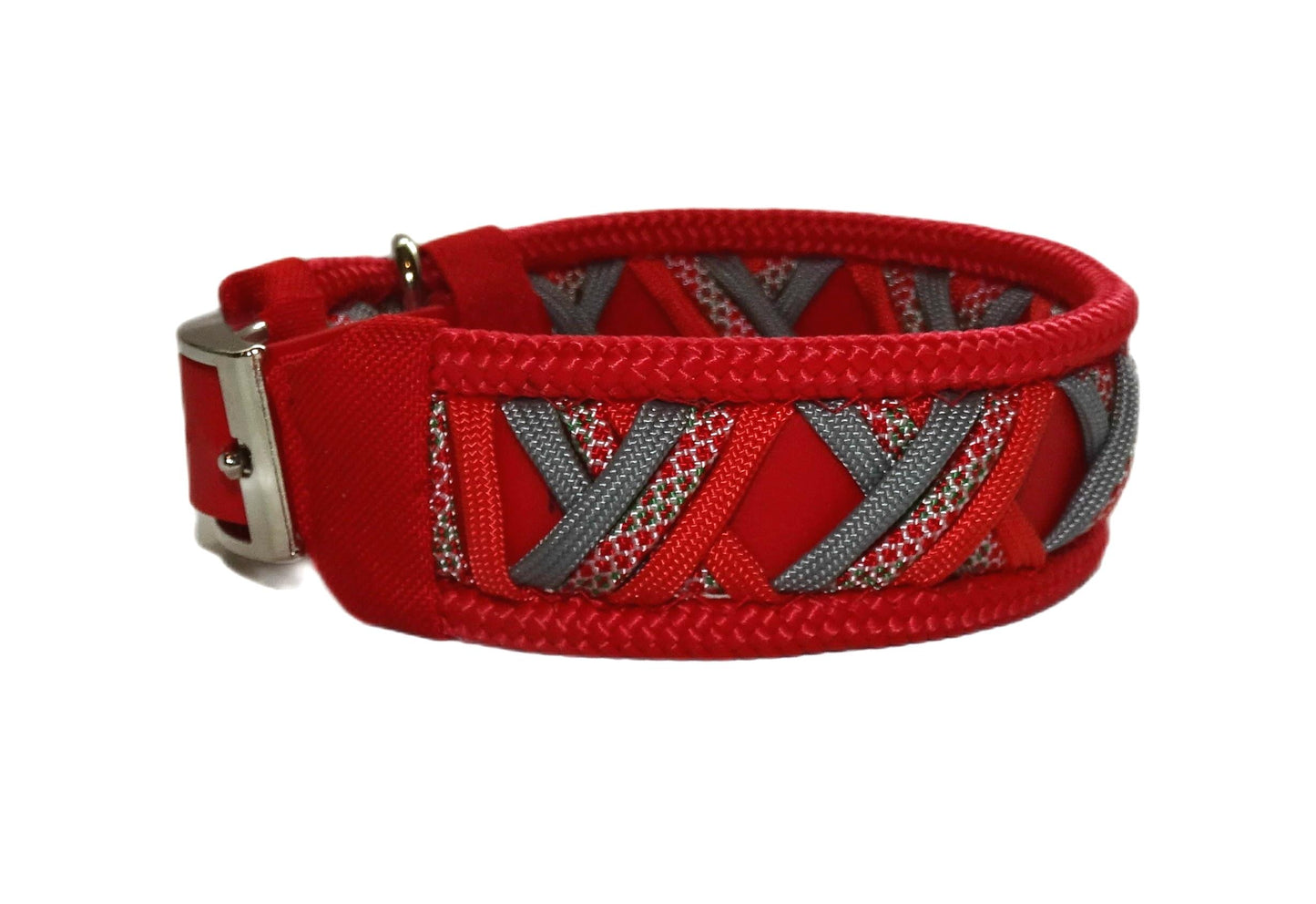 Funny Biothane Halsband Rot verstellbar