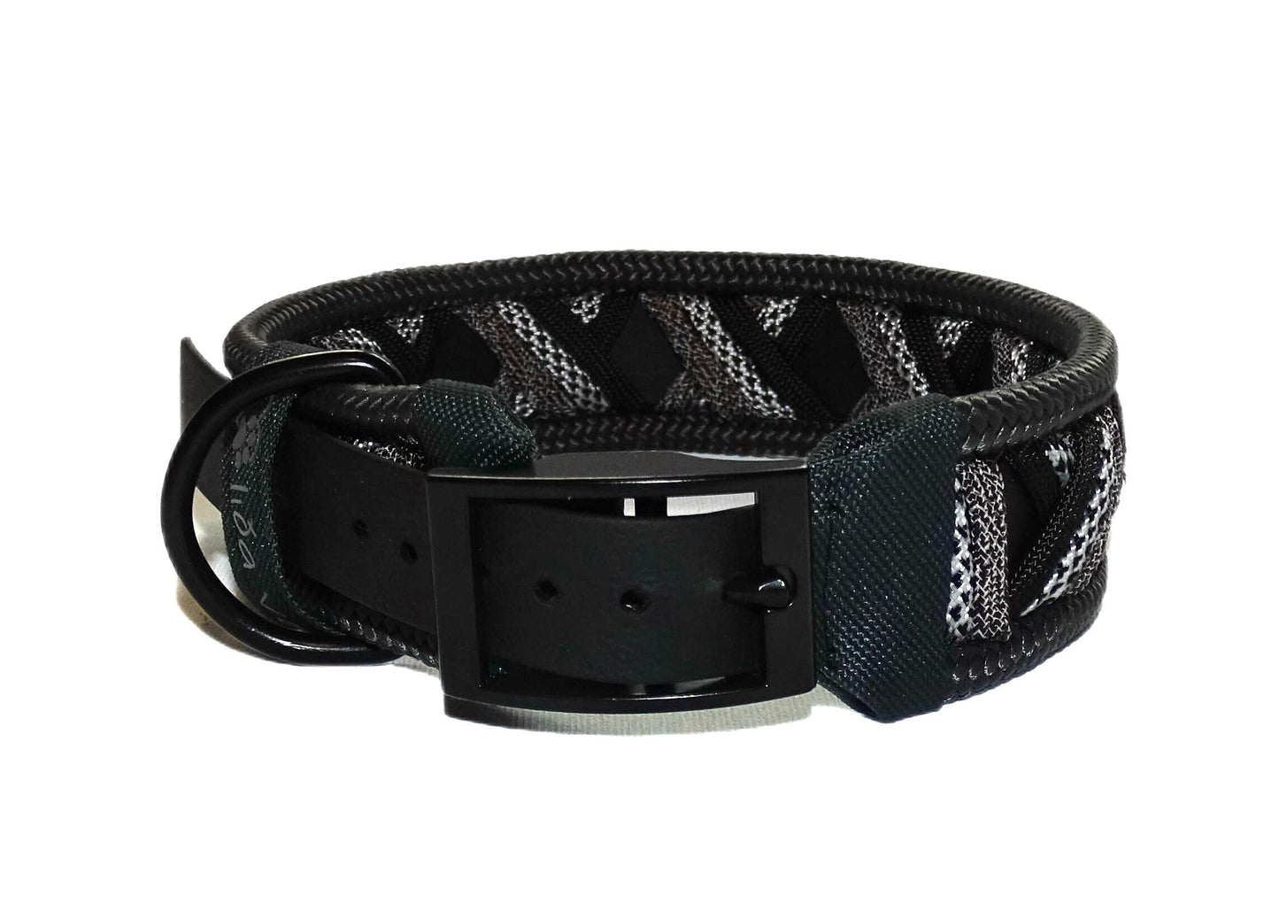 Funny Biothane Halsband schwarz verstellbar