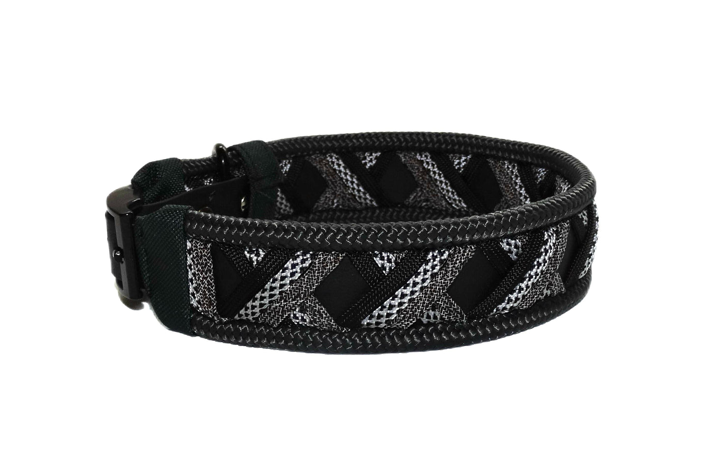 Funny Biothane Halsband schwarz verstellbar