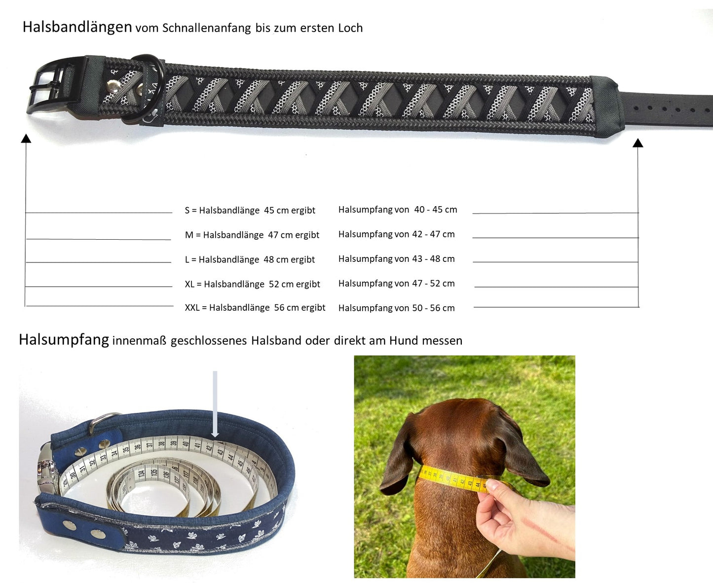 Funny Biothane Halsband Schwarz verstellbar