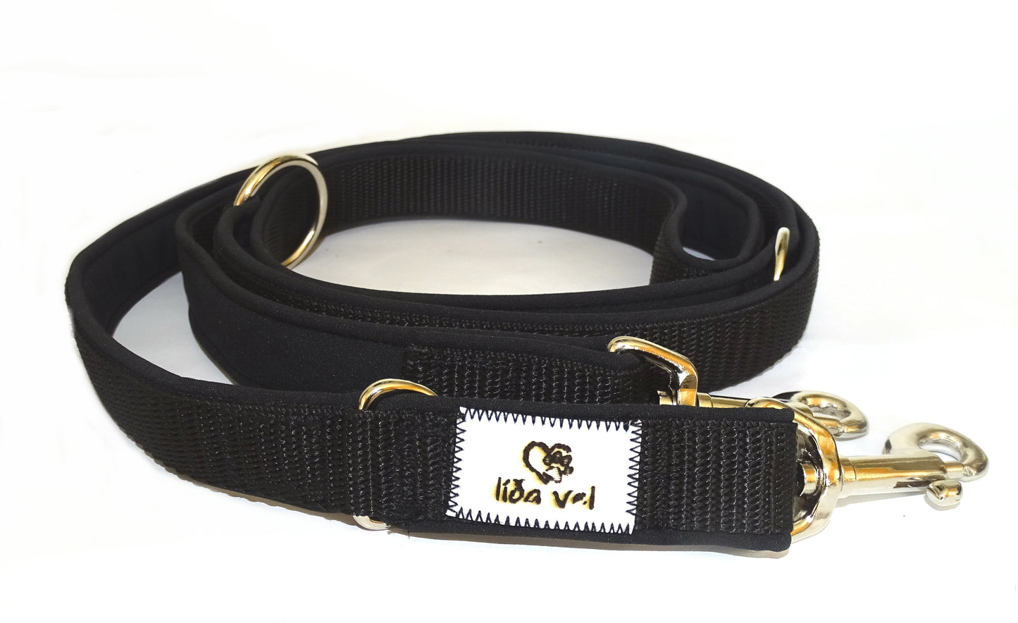 Softshell Leine schwarz / schwarz