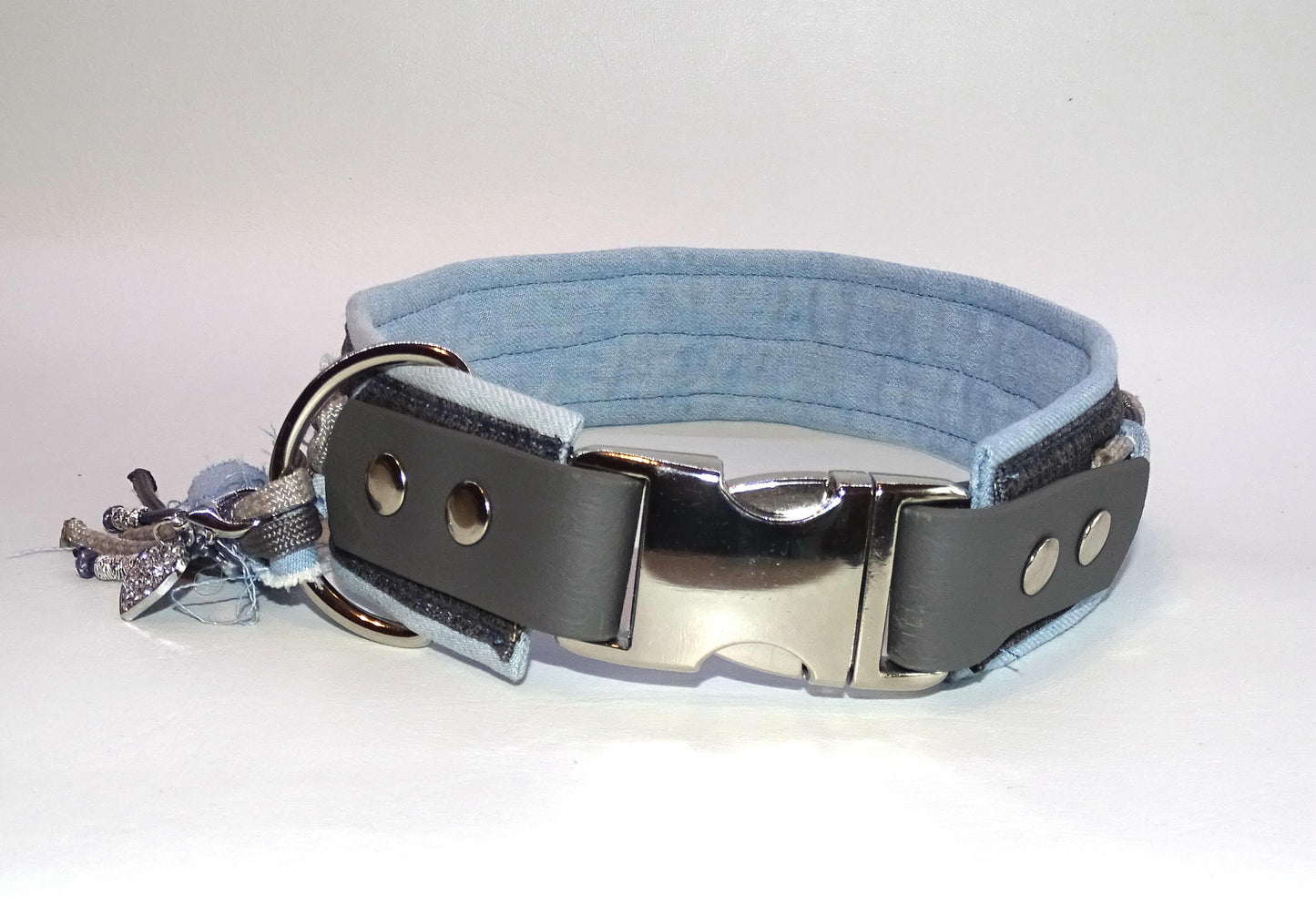Hundehalsband Streuner hell Blau