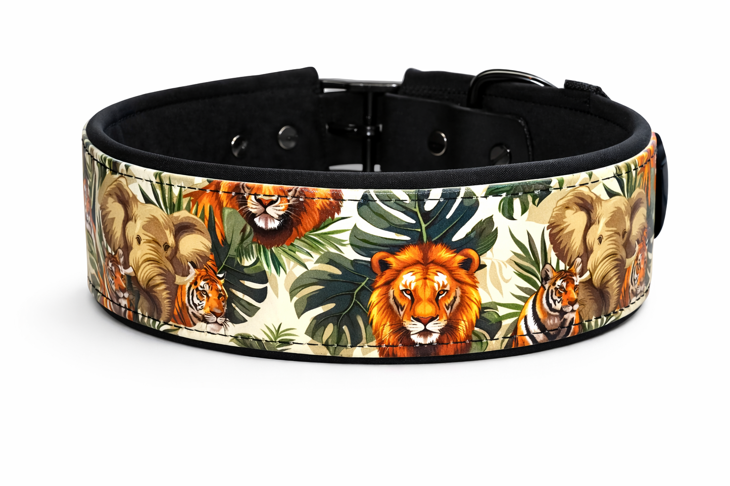 Alva gepolstertes Biothane Halsband Safari verstellbar