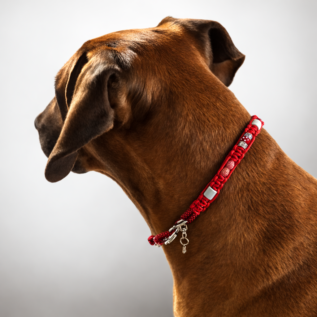 Marken Halsband Rot