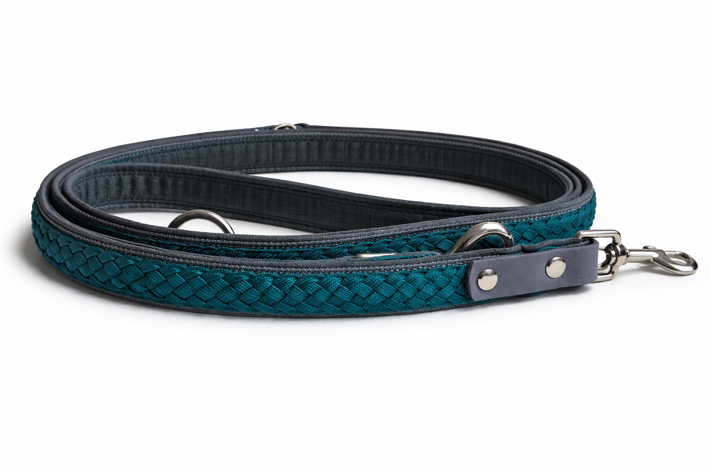 Softshell Leine mit Paracord Muster in gesamter Länge, viele Farben