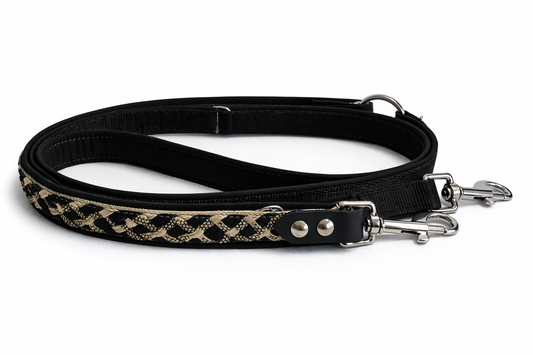 Softshell Leine mit geflochtenem Paracord Muster