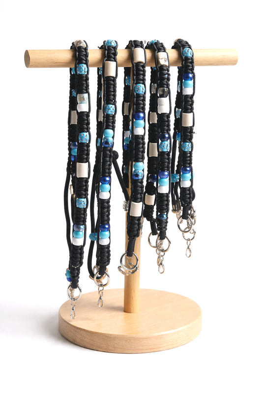 Marken Halsband dunkel Blau