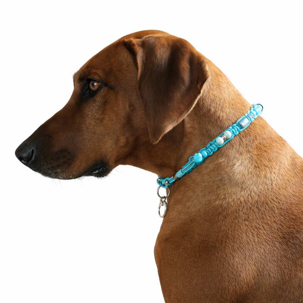 Marken Halsband Türkis