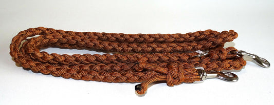 Paracord Leine mini in Rostbraun