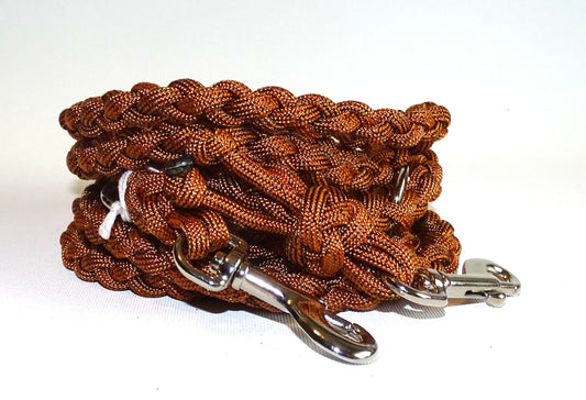 Paracord Leine mini in Rostbraun