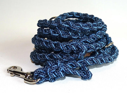 Paracord Leine mini in Blau meliert