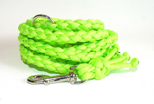 Paracord Leine mini in Neon Grün