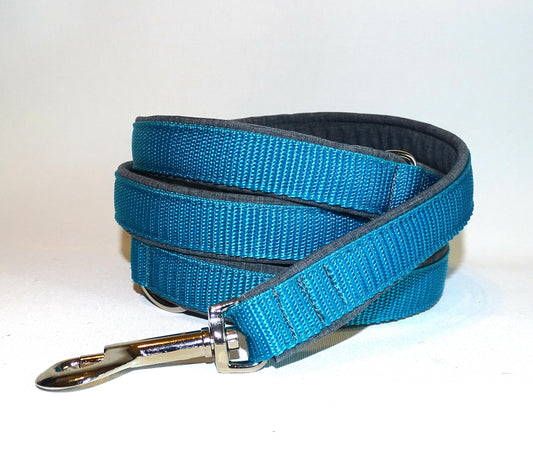 Softshell Leine grau / türkis