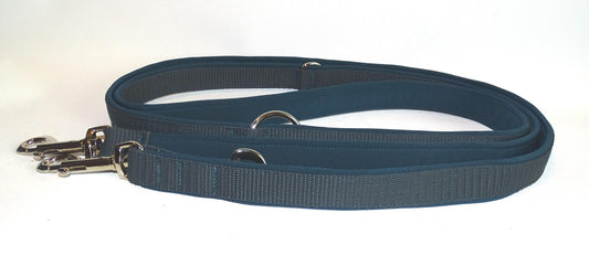 Softshell Leine dunkel grau / blau