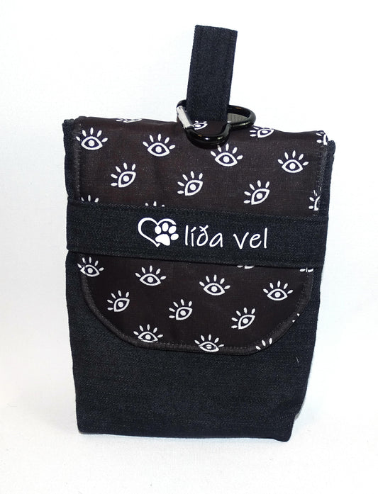 Futterbeutel Jeans schwarz