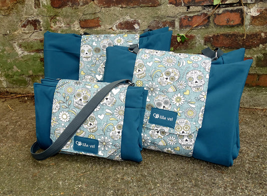 Outdoor Hundedecke für unterwegs Petrol