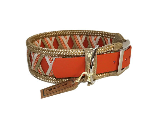 Funny Biothane Halsband Terrakotta verstellbar