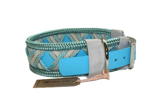 Funny Biothane Halsband Blau verstellbar