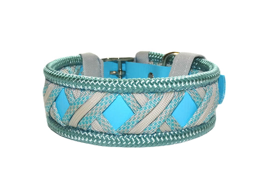 Funny Biothane Halsband Blau verstellbar