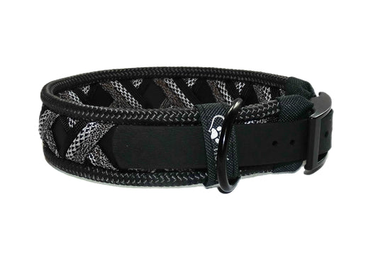 Funny Biothane Halsband schwarz verstellbar