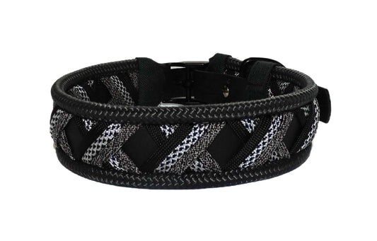 Funny Biothane Halsband schwarz verstellbar