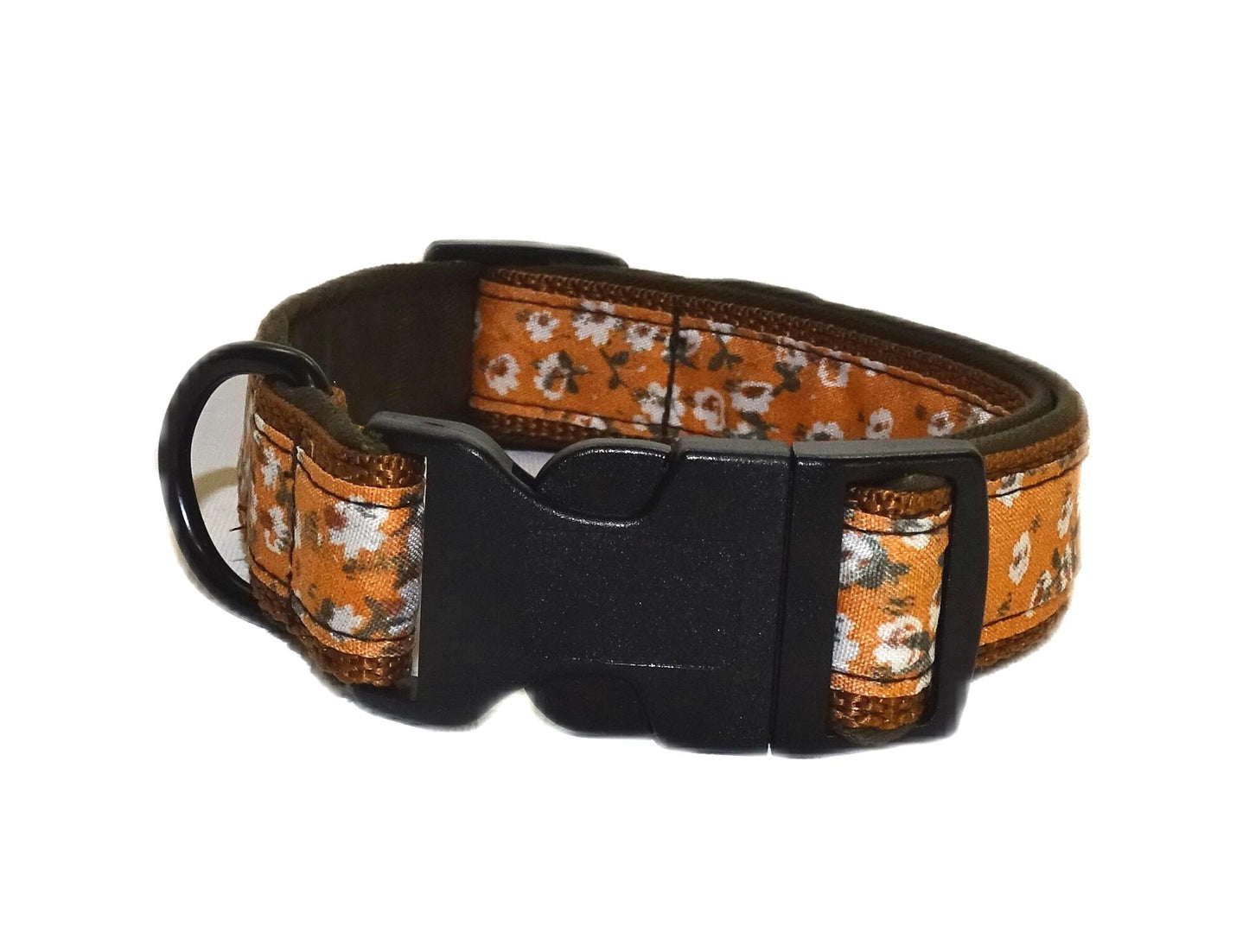 Breites Hundehalsband Tilda Orange gepolstert