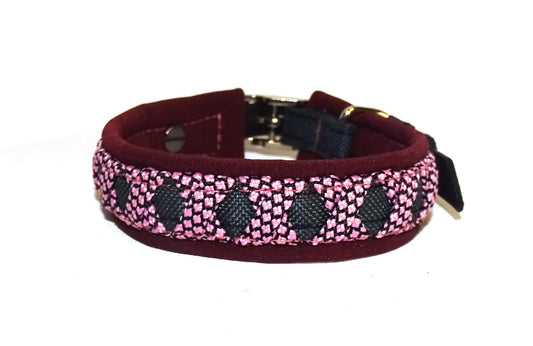 Funny Halsband Rosa verstellbar