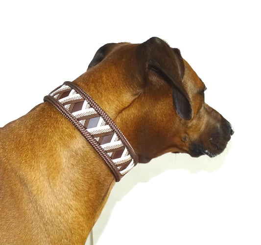 Funny Biothane Halsband Braun verstellbar