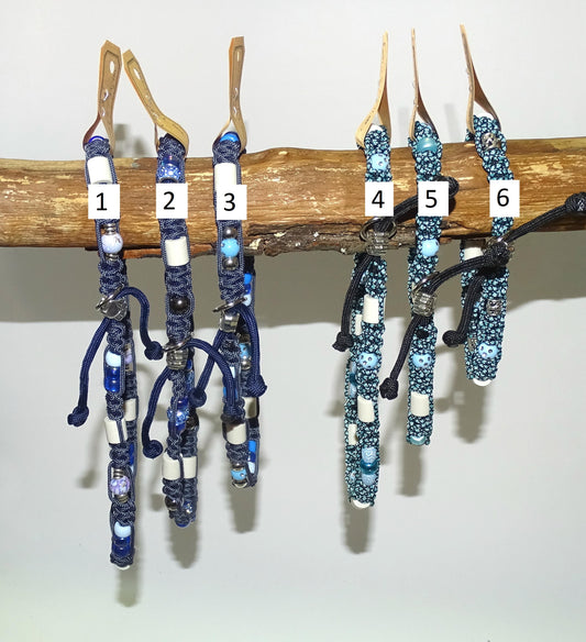 Marken Halsband Blau